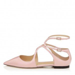 Cross strap flat buckle single shoe with one foot kick