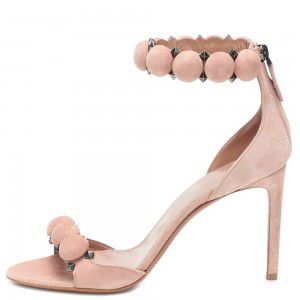 Fashionable round ball with high-heeled women's sandals