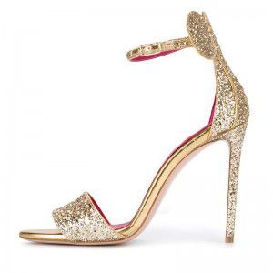 Cowboy red inner sole wristband, high-heeled sandals