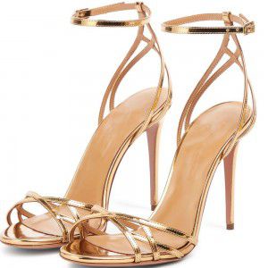 Women's round toe high-heeled sandals