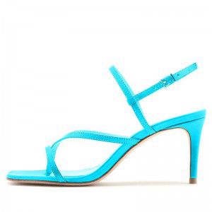 Summer square toe fashionable buckle high-heeled sandals