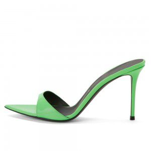Minimally pointed slender high heels