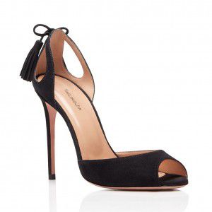 Fish mouth tassel elegant high-heeled sandals