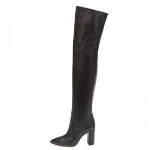Fashionable and sexy solid color knee high boots