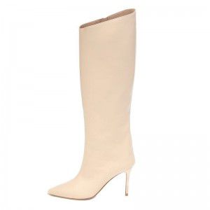 Sharp pointed high heels with full zipper inside, knee high boots, winter new style long boots