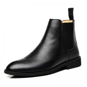 Sharp pointed Chelsea boots men's Martin boots British style genuine leather boots