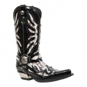 Autumn/Winter Retro Black Pointed Coarse Heel Fashion Boots Knight Boots Side Zipper Men's Boots
