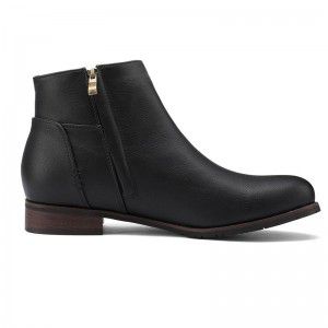 Men's high top men's shoes round toe leather shoes men's daily casual leather short boots