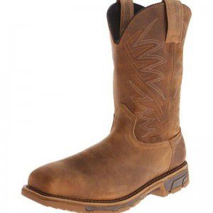 Brown car stitching Martin boots, winter square toe knight boots, thick heeled British snow boots 