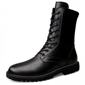 High top Martin boots men's boots with velvet zipper men's boots leather boots