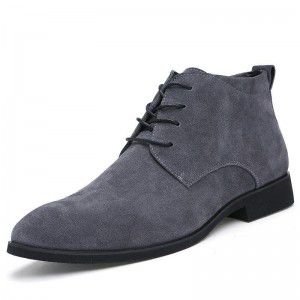 Men's boots, men's shoes, pointed leather boots, casual men's Martin boots