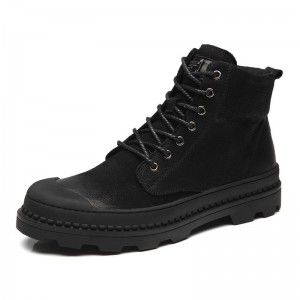 Martin boots men's boots winter leather boots men's snow short boots high top single boots mid top workwear men's shoes