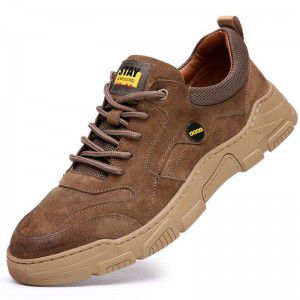 Men's shoes, autumn leather sports and leisure shoes, soft top and soft sole leather shoes, British outdoor workwear shoes
