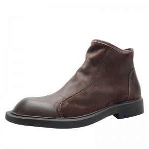 Martin boots men's winter high top shoes trendy boots casual leather men's shoes midsole boots