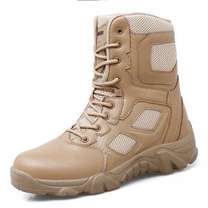 Cycling boots for men in autumn and winter, waterproof, anti slip, casual outdoor sports, high top men's shoes, work clothes, Martin boots 