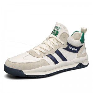 Men's low cut lace up casual sports shoes, teenagers' fashion trend, thick soled dad shoes