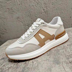 Men's shoes, leather casual shoes, breathable running shoes for men