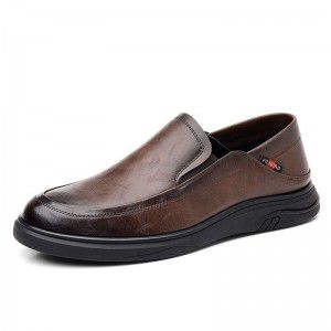 Leather shoes for men, casual business attire, soft sole
