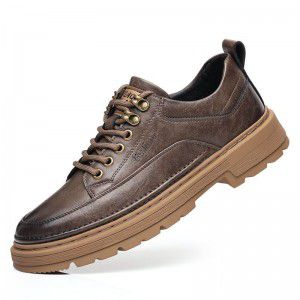 Leather shoes, men's sports and casual board shoes, men's fashion, British workwear shoes, men's fashion
