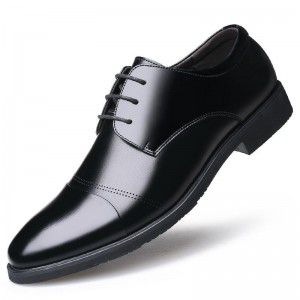Business leather shoes, men's formal wear, Korean version, casual interior height increasing men's shoes