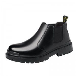 Chelsea boots, autumn short boots, ankle boots, men's black, mid top, men's Martin boots