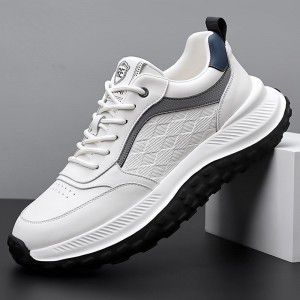 Sports and leisure shoes for men, thick soled low cut trendy soft soled men's shoes, fashionable
