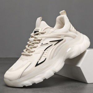 Casual sports shoes for men, breathable running shoes, thick soled dad shoes for men
