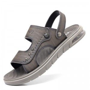 Sandals for men, breathable, soft soled, casual beach shoes for wearing outside, non slip, dual-purpose cool slippers for men