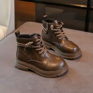 Martin boots men's children's boots little boys outdoor black girls' short boots British style