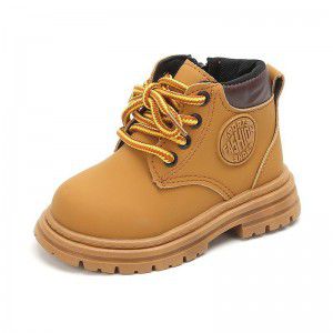 Children's shoes, Martin boots, soft sole, versatile for boys and girls, single boots with zipper, fashionable and versatile, trendy