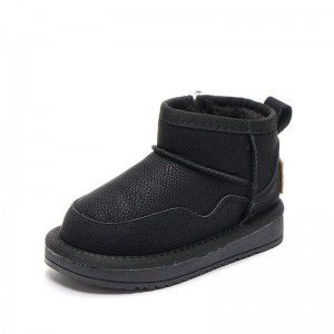 Children's warm snow boots for boys and girls with thick cotton shoes and plush, student board shoes, trendy