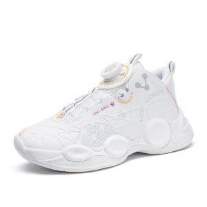 Children's basketball shoes, teenagers' autumn and winter rotating buttons, boys' big children, primary and secondary school students' rotating buttons, sports shoes 