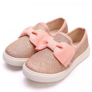 Girls' shoes, children's children's loafers, one foot cloth shoes, kindergarten girls' soft soled sparkling crystal children's princess shoes