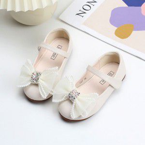 Girls' princess shoes, baby's leather shoes, fashionable and versatile soft soled single shoes, performance shoes