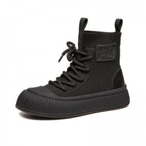Children's boots, children's shoes, autumn knitted western-style socks, sports shoes for boys, comfortable and non slip single boots