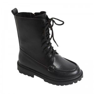 Girls' Mid length Boots Autumn/Winter Princess Shoes Children's Martin Boots Little Girls' Boots