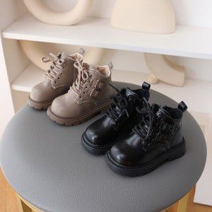 Male baby Martin boots, anti slip soft soled boots, walking shoes, handsome little boots, children's and girls' short boots