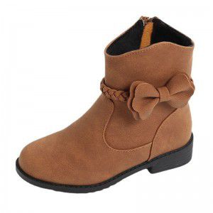 Girls' white boots, spring and autumn styles, children's short boots, little girls' Martin boots, low cut short styles, thick soled single shoes