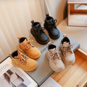 Girls' shoes, Martin boots, anti slip children's boots, autumn fashion baby girls' short boots