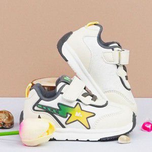 Children's dad shoes, student boys' breathable sports shoes, girls' solid soft soled running shoes 