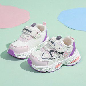 Children's sports shoes, girls' functional, boys' Velcro running shoes