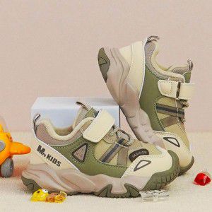 Girls' plush thick boys' sports shoes, casual soft soled shoes