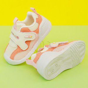 Breathable mesh children's sports shoes, soft soled walking shoes, boys' and girls' baby shoes