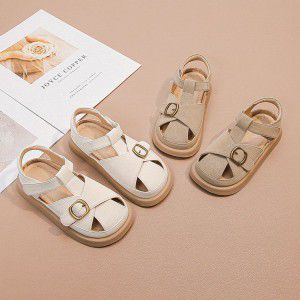 Girls' shoes, children's casual sandals, summer for young girls, middle-aged and young children, fashionable casual sandals with soft soles