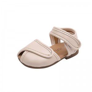 Baby sandals 0-1-3 years old soft soled walking shoes for girls, princess shoes, fashionable baby girl leather shoes