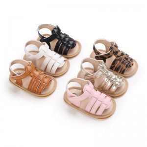 Summer male and female babies 0-1 years old hollow fashion sandals baby shoes 0-6-12 months toddler shoes