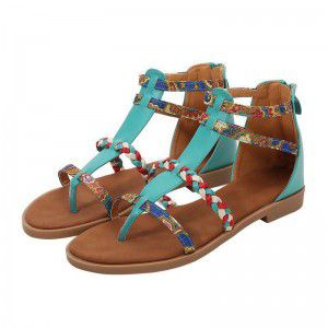 Splicing Roman women's plus size flat sandals 