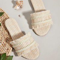 Women's flat bottomed tassel outer women's sandals